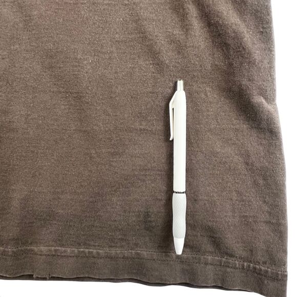 Carhartt Shirt 4X Washed Brown Workwear Streetwear Rugged Urban Long Sleeve Tee - Picture 11 of 15